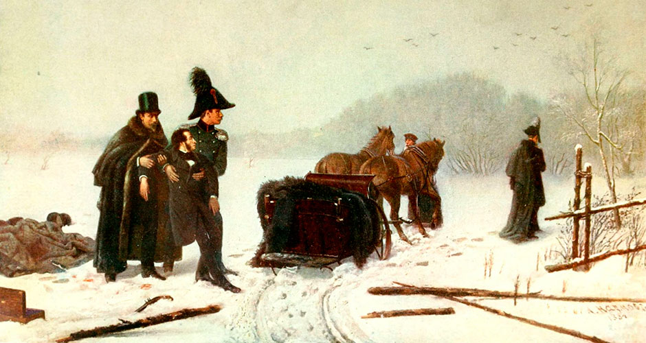 Александр Сергеевич Пушкин на дуэли