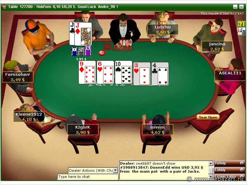 Играйте многопользовательский покер на PartyPoker в режиме реального времени - это весело и забавно