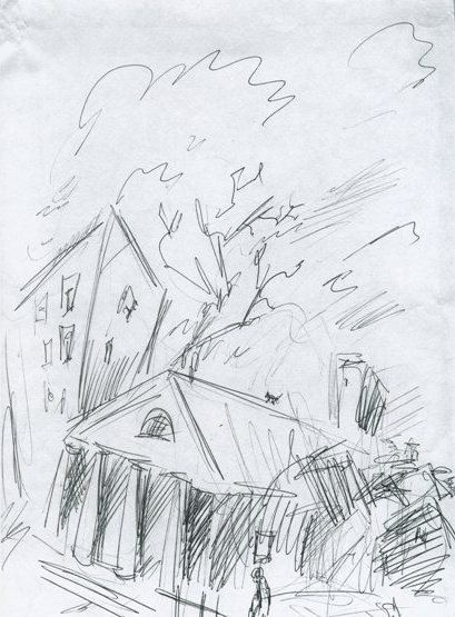 Рисунок Городской пейзаж