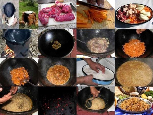 плов по узбекски в казане рецепт приготовления