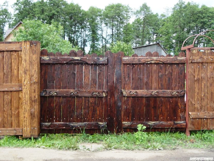 Ворота из горбыля Ворота из горбыля