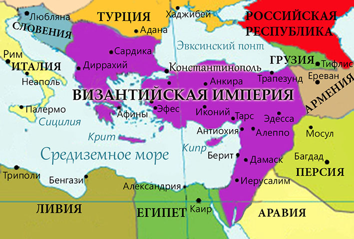 Image result for фото карта византии