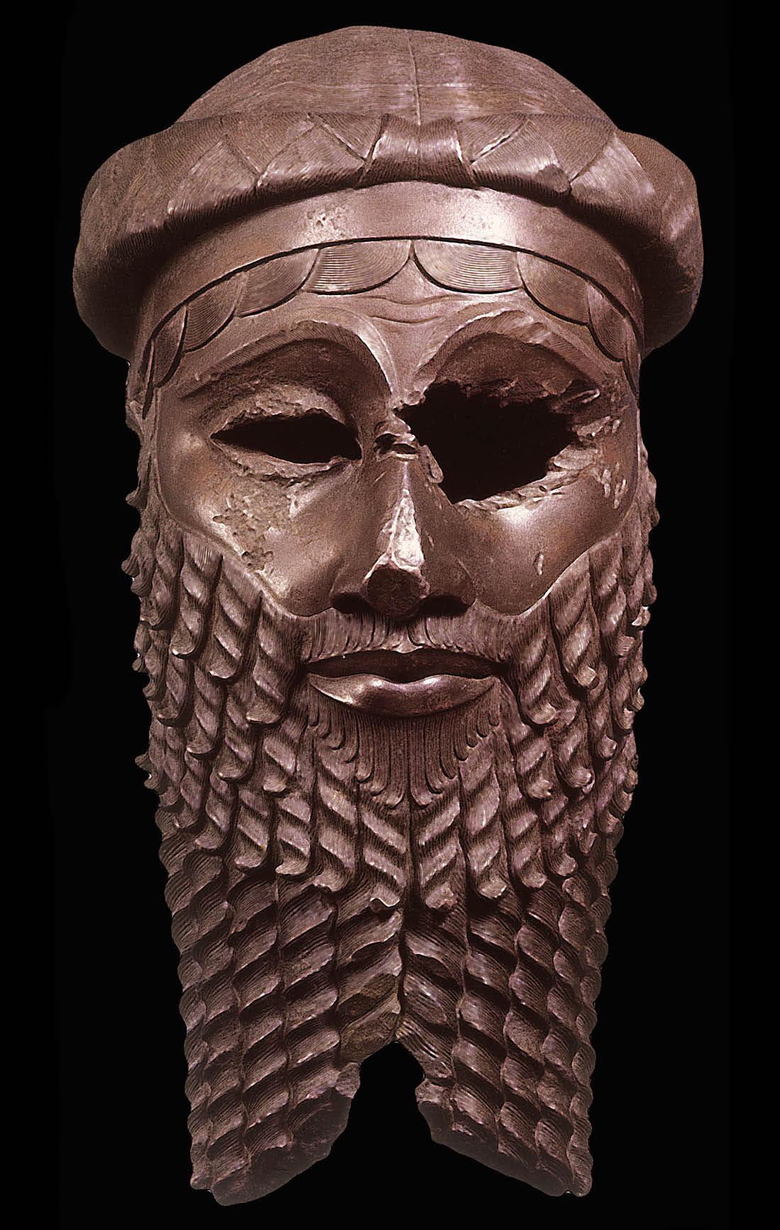 Bronze head of an Akkadian ruler, discovered in Nineveh in 1931, presumably depicting either Sargon or his grandson Naram-Sin