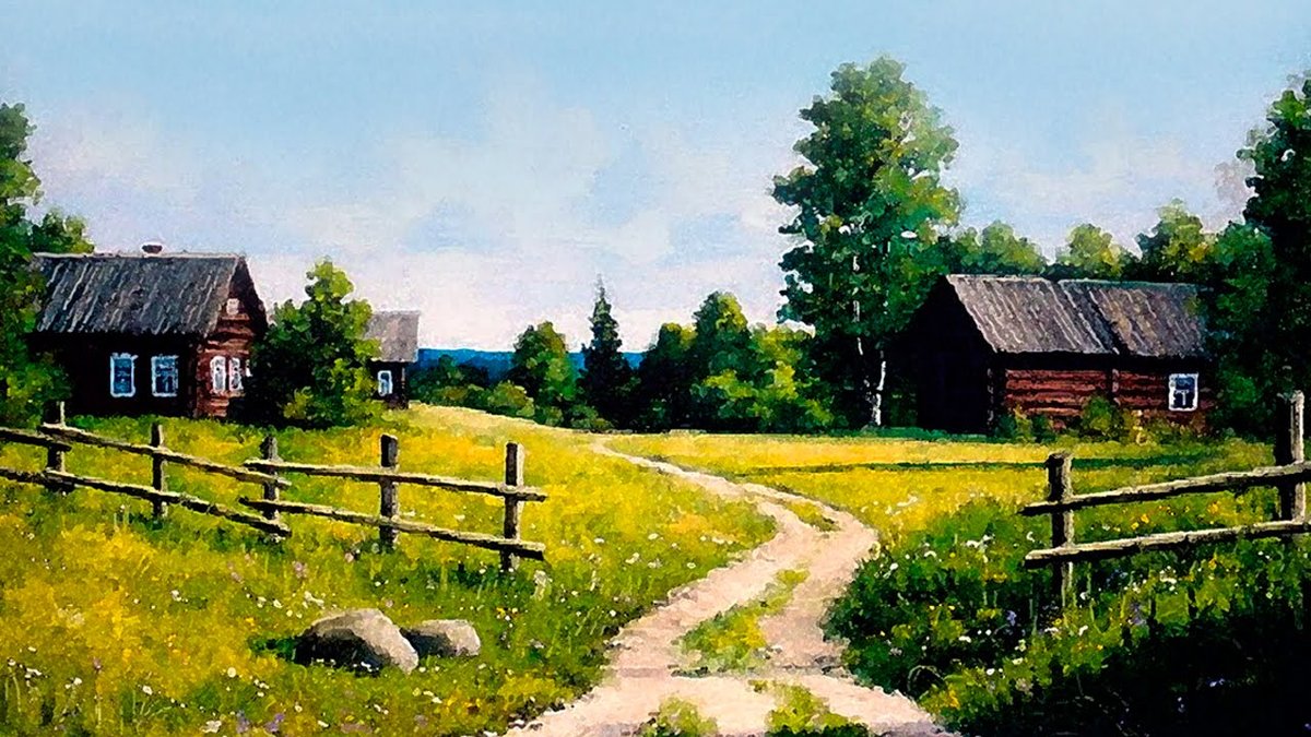 Картинки, картинки анимация село